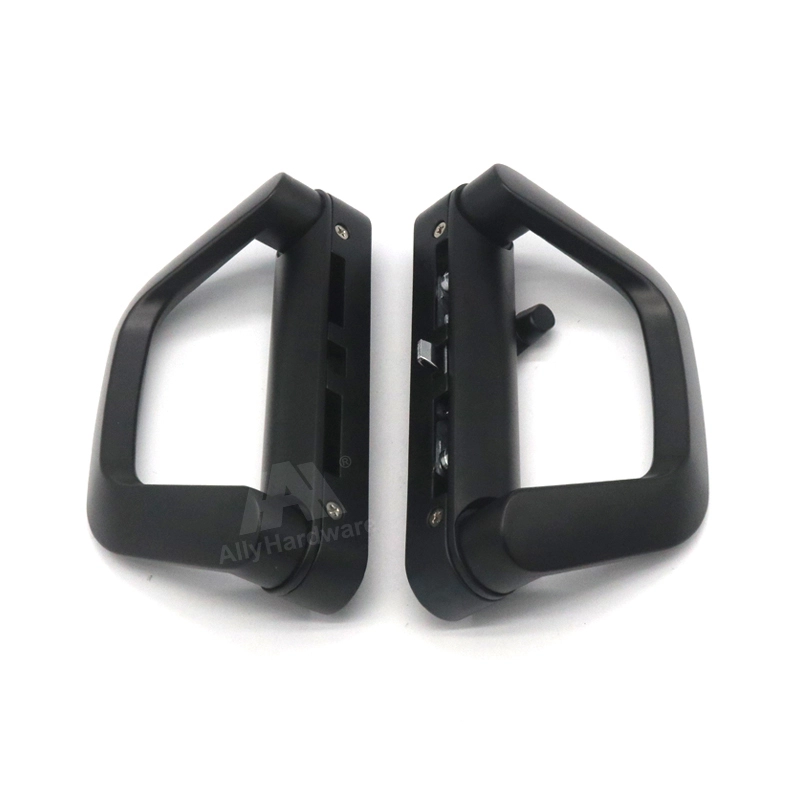 SDH-03 Black Aluminium Sliding Window Locks D Shape with Key