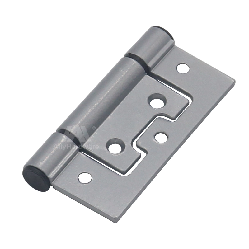 Aluminum hinge of steel profiles window