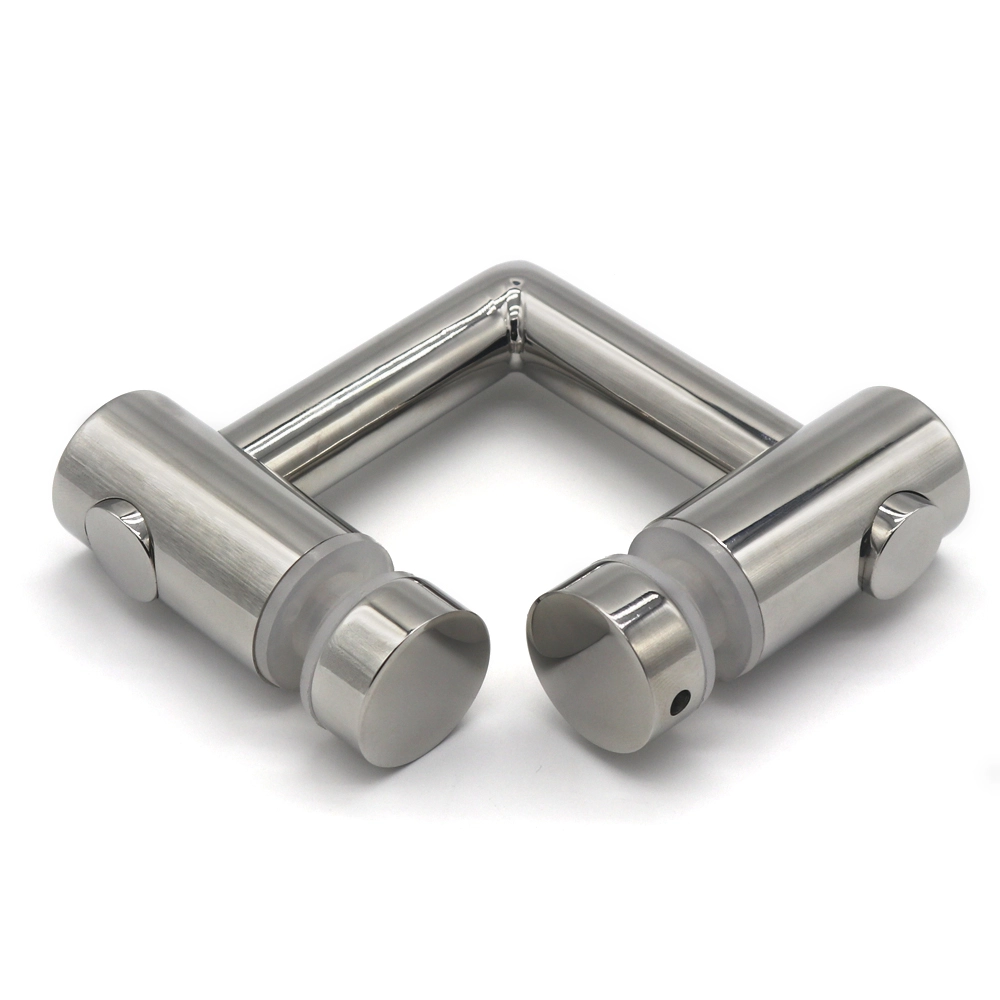 GH-11 Glass and glass stainless steel connector 90º